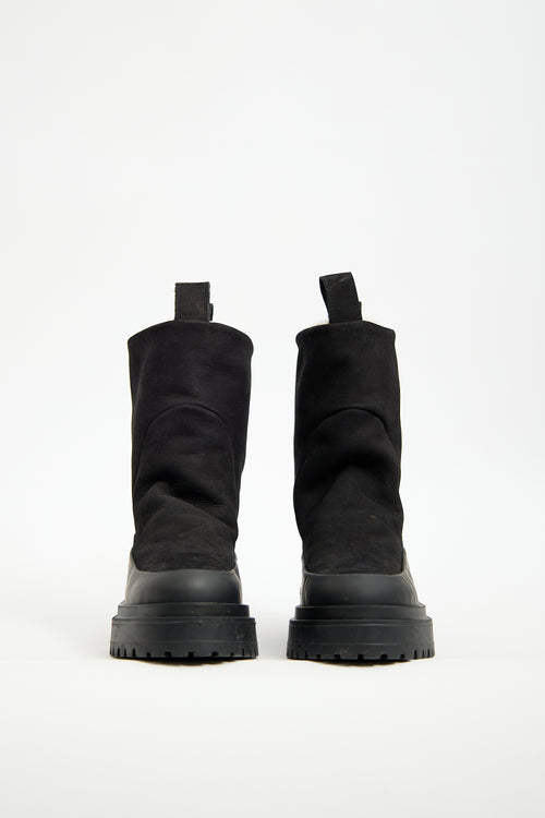 Stutterheim Black Suede Rough Walker Boot