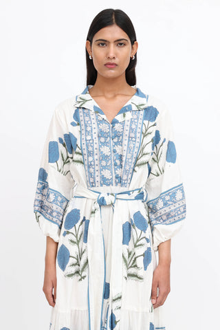 Sue Sartor Flounce Maxi Dress