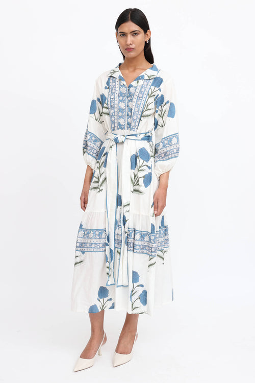 Sue Sartor Flounce Maxi Dress