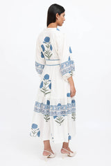 Sue Sartor Flounce Maxi Dress