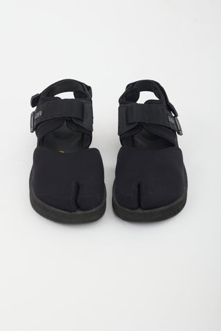 Suicoke Black BITA-V Nylon Sandal