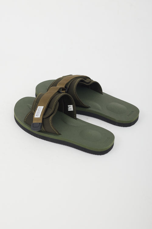 Suicoke Green Neoprene  Sandal