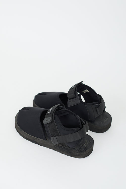 Suicoke Black Nylon BITA-V Sandal