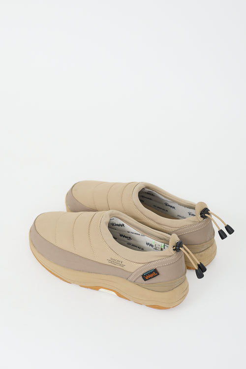 Suicoke Beige Nylon Pepper-Evab Sneaker