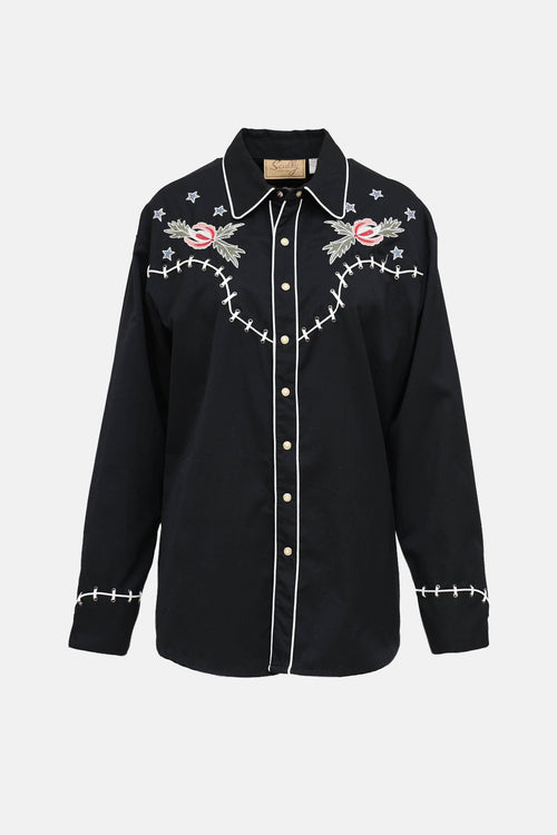 Scully Embroidered Western Top