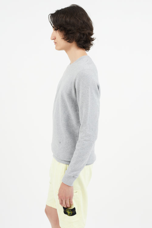 Sunspel Grey Crewneck Sweater