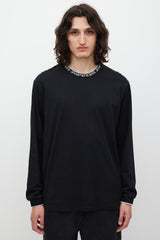 Supreme Black & White Script Logo Trimmed Top