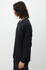 Supreme Black & White Script Logo Trimmed Top