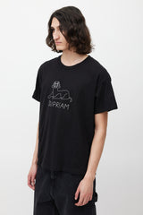 Supreme Black & White Sphinx Logo T-Shirt