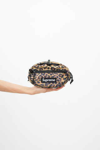 Supreme Brown & Black Print Waist Bag