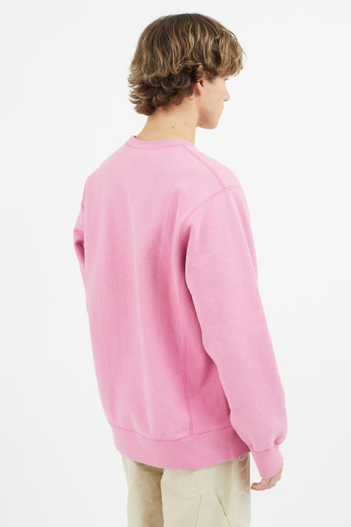 Supreme Pink Box Logo Sweatshirt