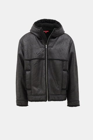 Supreme SS 2023 Faux Shearling Hooded  Jacket