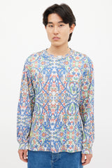 Supreme White & Multicolour Floral Mosaic Top