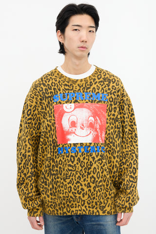 Supreme X Hysteric Glamour Yellow & Multi Printed Crewneck