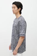 Supreme X Umbro Navy & White Printed Jersey T-Shirt