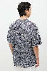 Supreme X Umbro Navy & White Printed Jersey T-Shirt