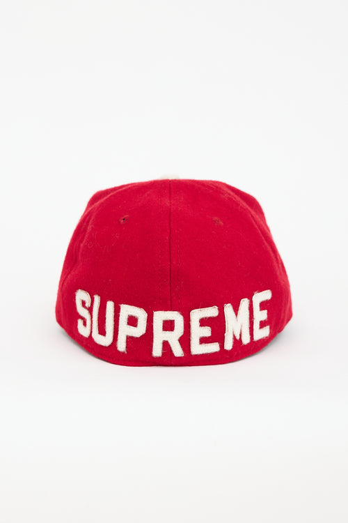 Supreme X Ebbets Felt Logo Hat