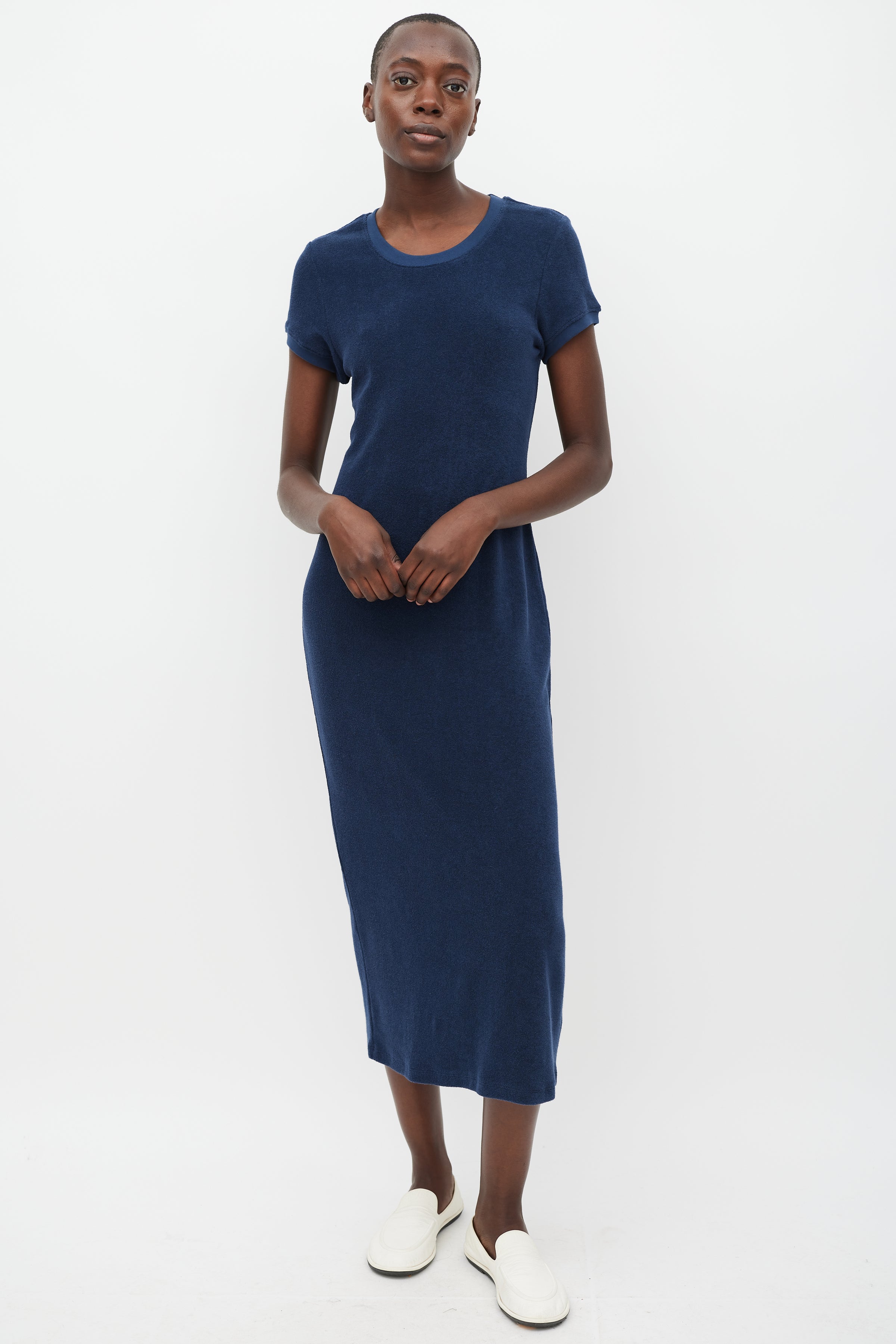 Suzie Kondi // Navy Terrycloth T-Shirt Dress VSP Consignment Suzie Kondi // Navy Terrycloth T-Shirt Dress VSP Consignment