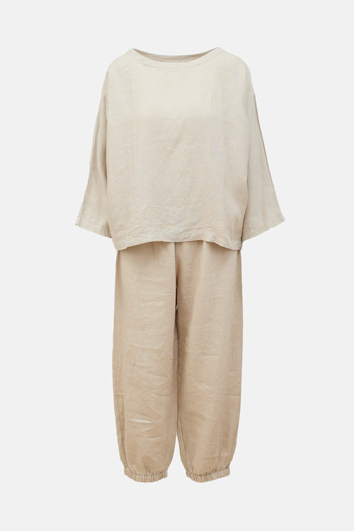 Suzie Kondi Linen Two Piece Set