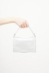 Swarovski Silver Crystal Leather Bag