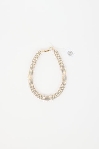 Swarovski X Christopher Kane Crystal Slim Bolster Necklace