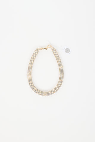 Swarovski X Christopher Kane Crystal Slim Bolster Necklace