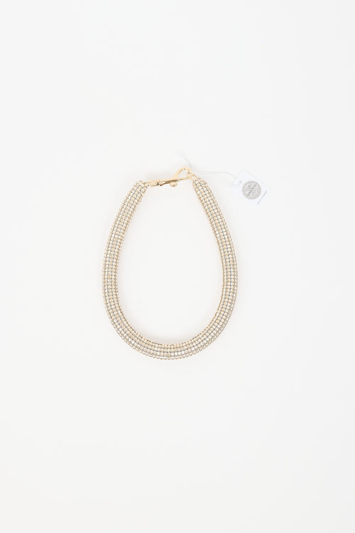 Swarovski X Christopher Kane Crystal Slim Bolster Necklace