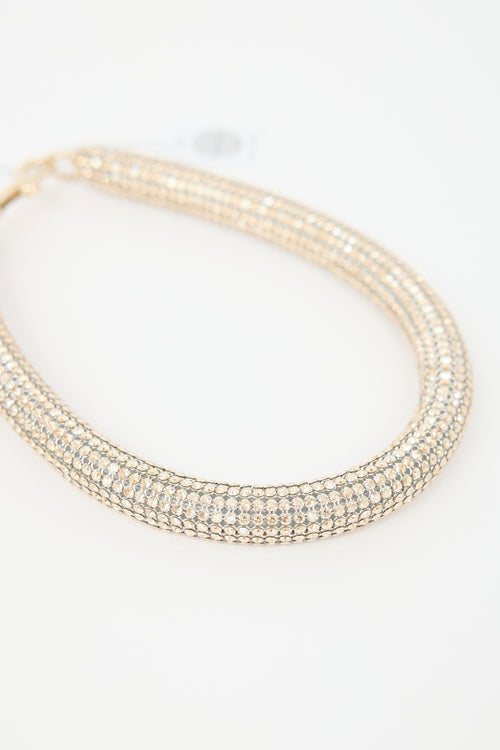 Swarovski X Christopher Kane Crystal Slim Bolster Necklace