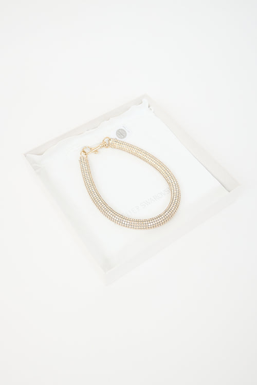 Swarovski X Christopher Kane Crystal Slim Bolster Necklace