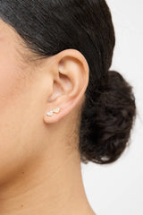 Sydney Evans 14K Yellow Gold Diamond Heart Earrings