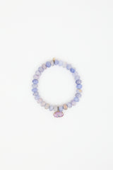 Sydney Evan 14K Gold & Amethyst Evil Eye Charm Bracelet