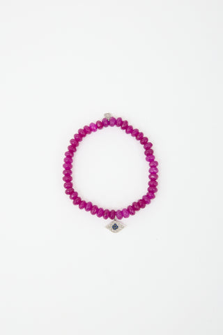 Sydney Evan Beaded Eye Bracelet