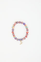 Sydney Evan Jasper Bead & 14K Gold Cowboy Boot Bracelet