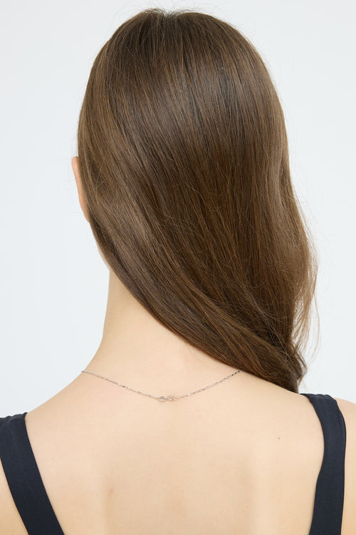 Fine Jewelry Sterling Silver & Sapphire Pendant Necklace
