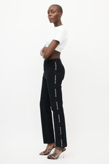 T by Alexander Wang Black & White Logo Trouser