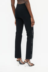 T by Alexander Wang Black & White Logo Trouser