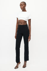 T by Alexander Wang Black & White Logo Trouser