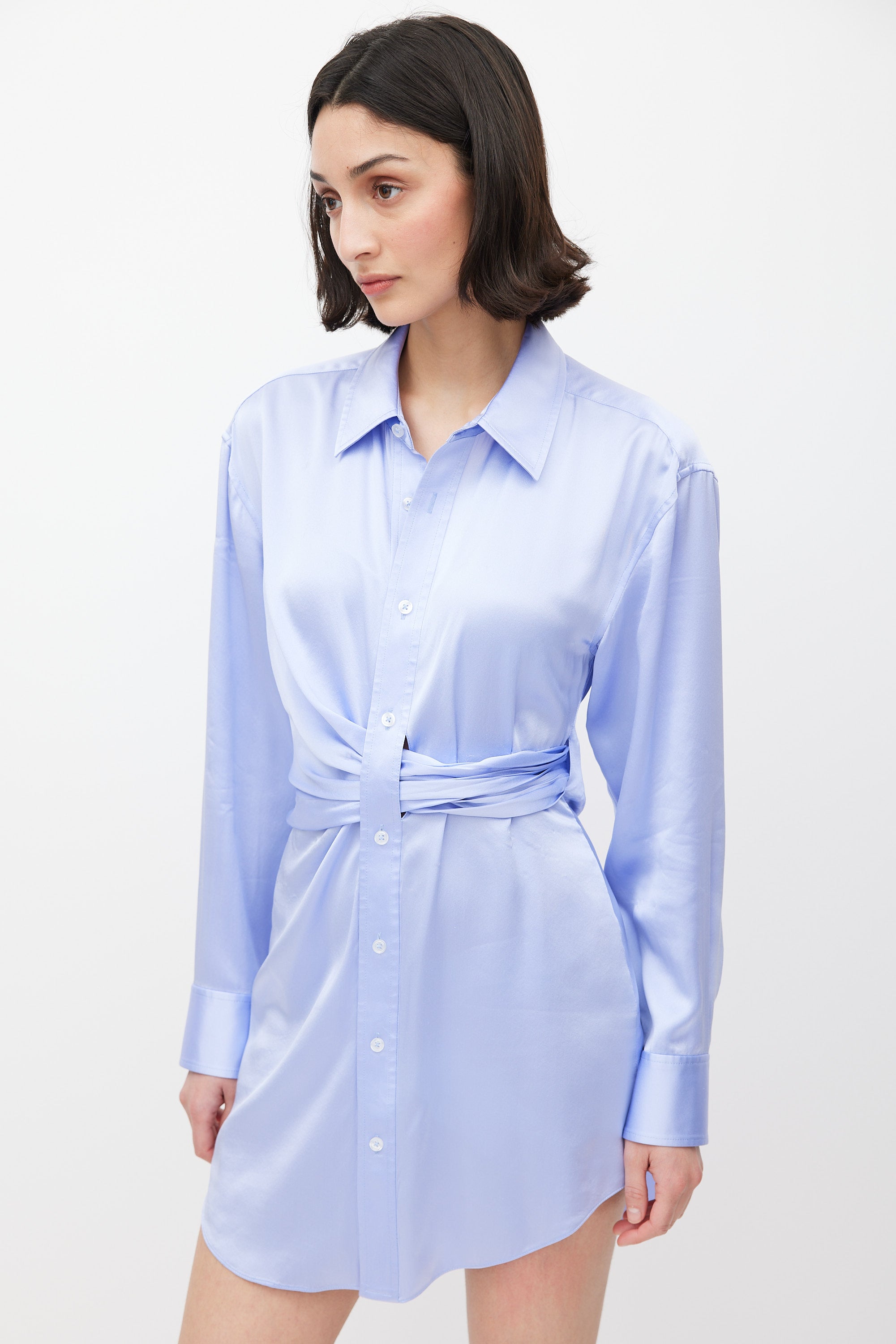 purple alexander wang dress Silk Dress