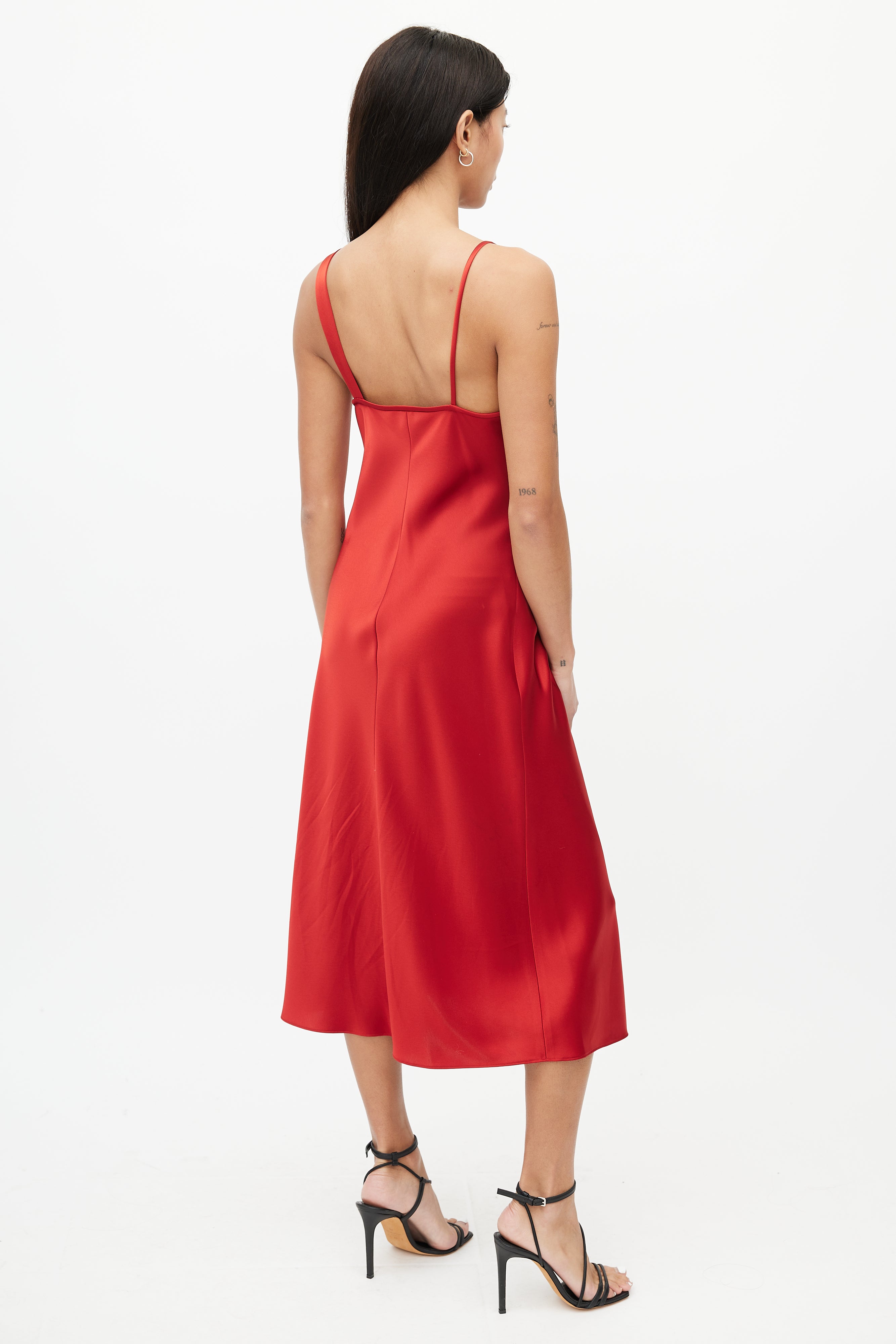 red alexander wang dress Alexander Wang Sleeveless draped dress - Red
