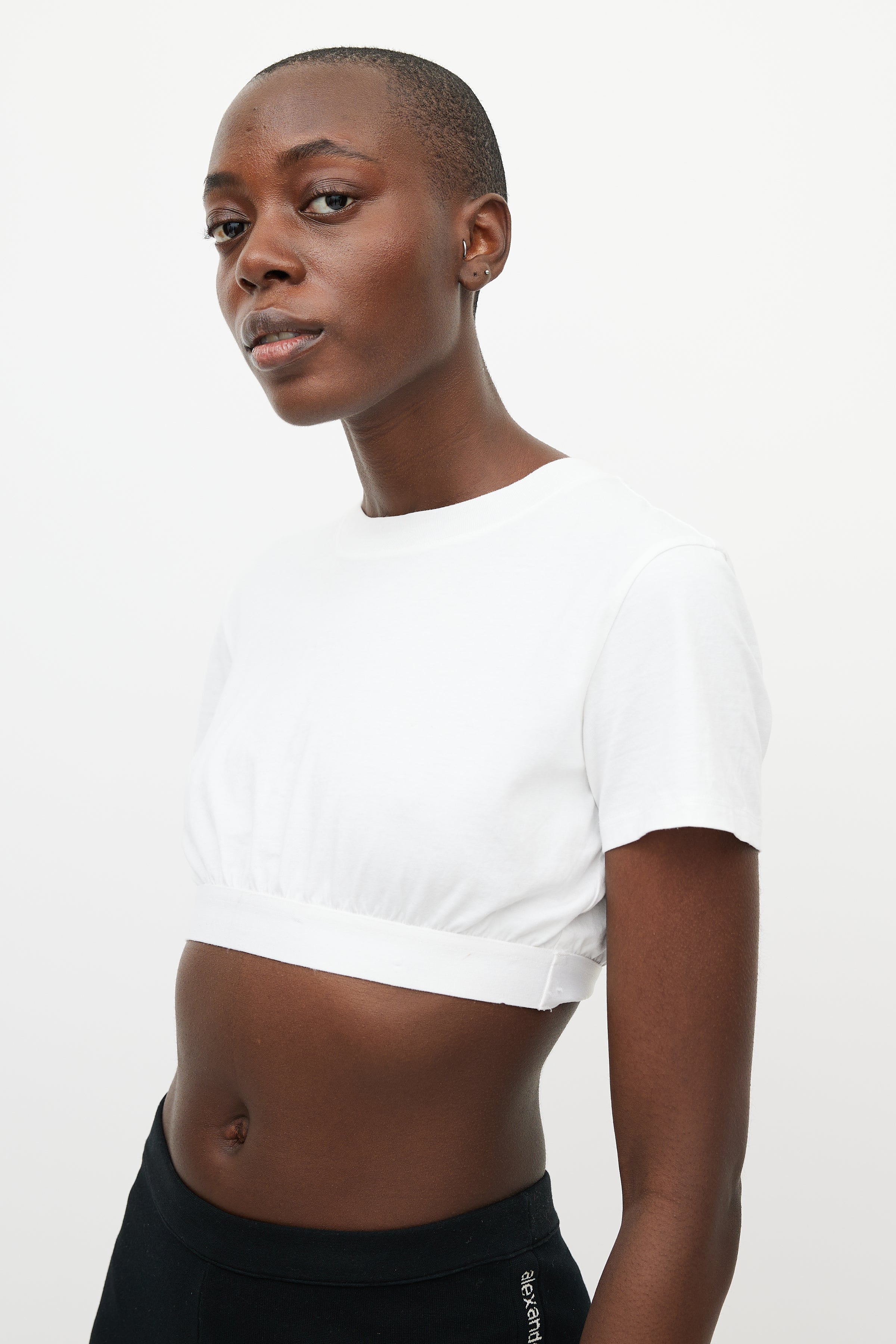 T by Alexander Wang // White Cropped T-Shirt – VSP Consignment