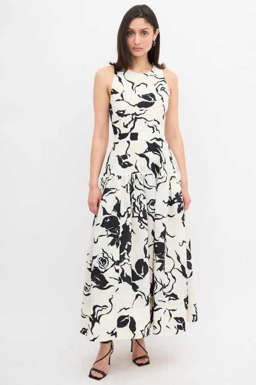 Tanya Taylor Matelasse Floral Jackie Dress