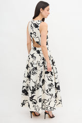 Tanya Taylor Matelasse Floral Jackie Dress