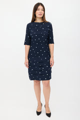 Marni Silk Polka Dot Pintuck Dress