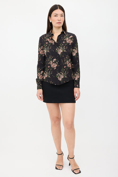 McQueen Silk Floral Shirt