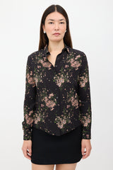 McQueen Silk Floral Shirt