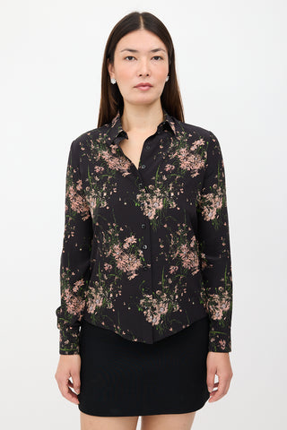 McQueen Silk Floral Shirt