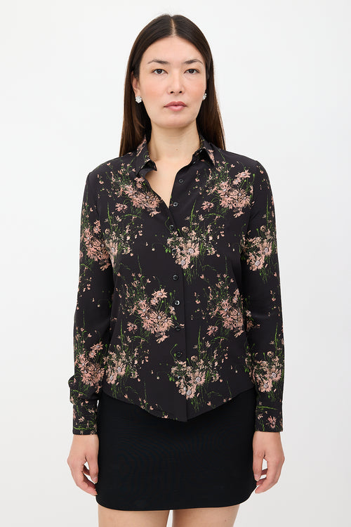 McQueen Silk Floral Shirt