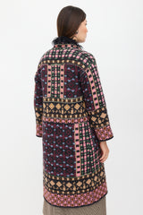 Etro Wool Intarsia Duster Cardigan