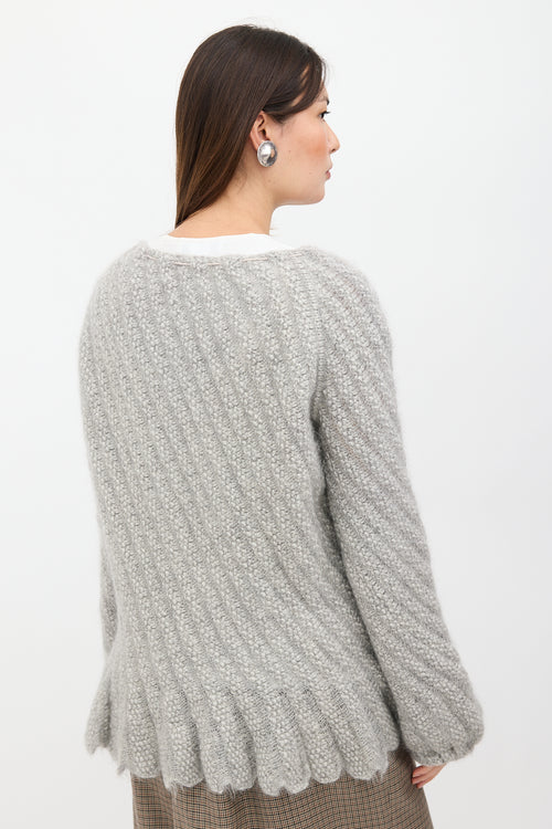 Nina Ricci Wool & Mohair Drawstring Sweater