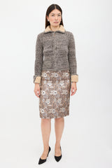Prada 2010 Mohair Speckled Cardigan